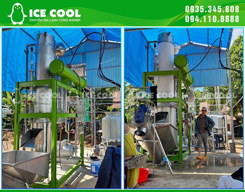 ICE COOL cung cấp các dòng máy đá viên hiện đại với công suất linh hoạt từ 500kg đến 30 tấn/ngày