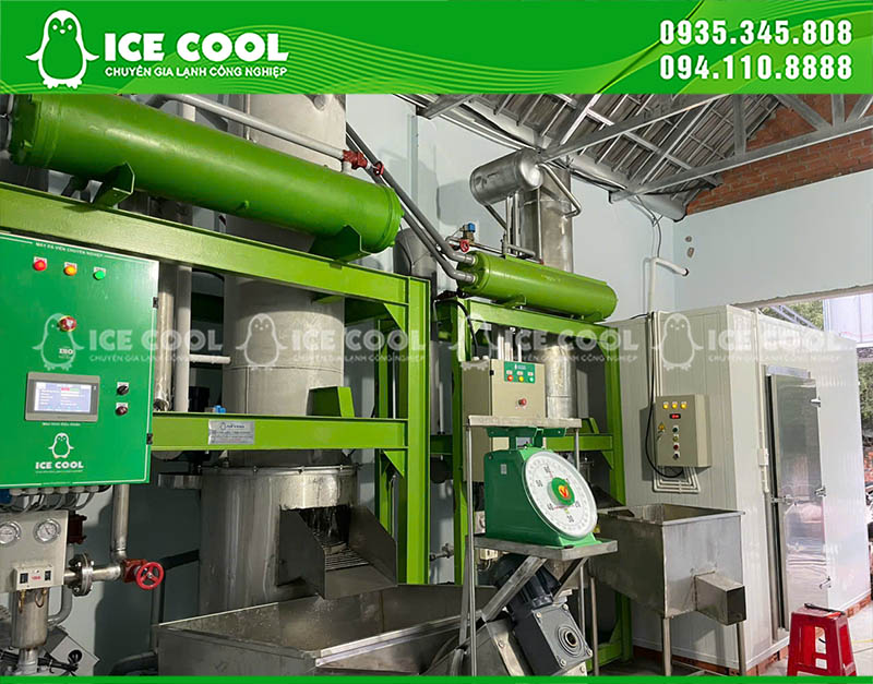 Máy đá viên 3 tấn được ICE COOL lắp đặt tại Bình Định