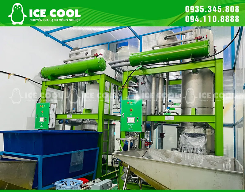Lắp đặt máy đá bia 12 tấn và máy đá cà phê 10 tấn tại Tân Phú TP.HCM