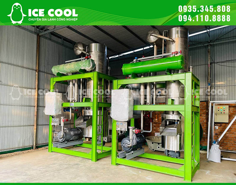 Máy đá viên và máy đá cà phê 7 tấn thương hiệu ICE COOL