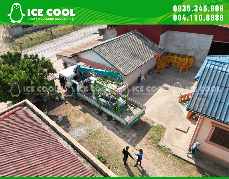 Lắp đặt máy đá viên 7 tấn đến Lào, ICE COOL một lần nữa khẳng định năng lực triển khai dự án quốc tế với độ chính xác kỹ thuật cao