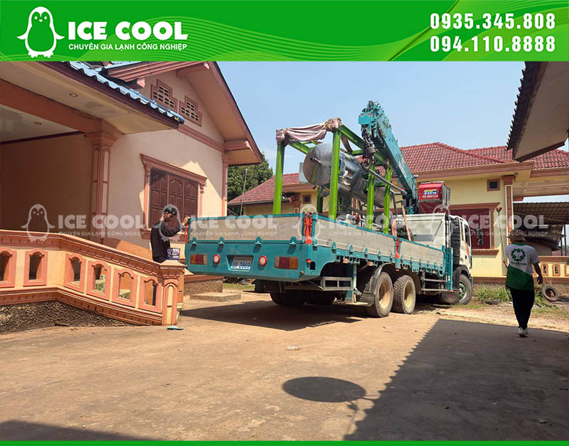 Đưa máy đến nhà xưởng