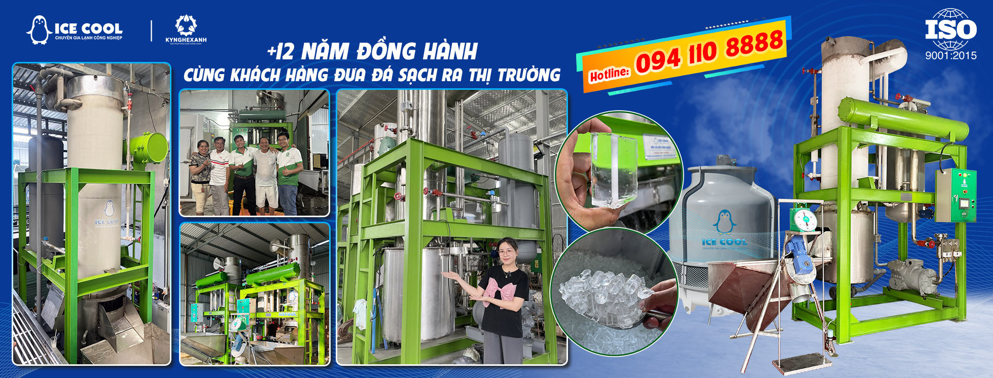 Máy đá viên tinh khiết ICE COOL