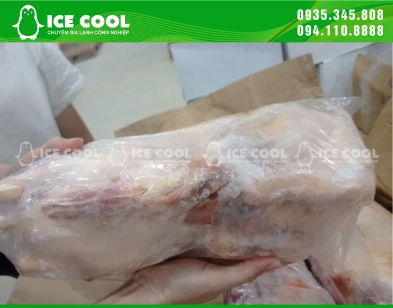 Thịt vịt sau khi cấp đông vẫn giữ nguyên màu sắc và chất dinh dưỡng